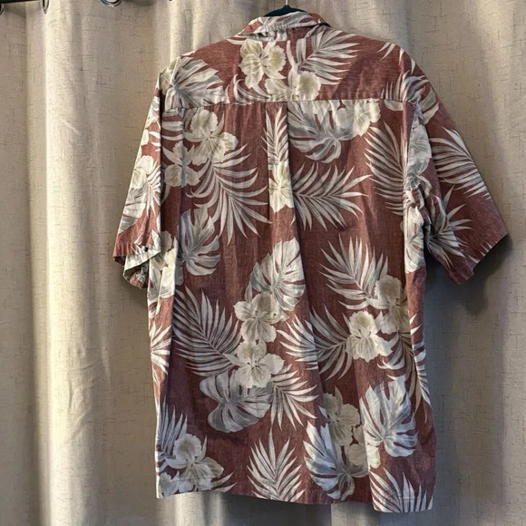 Cooke Street Hawaiian Shirt Mens Size 2XL Red Floral Button Up Short Sleeve - Picture 2 of 5